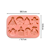 Molde Silicona Chocolatina Mágica Navidad x 8